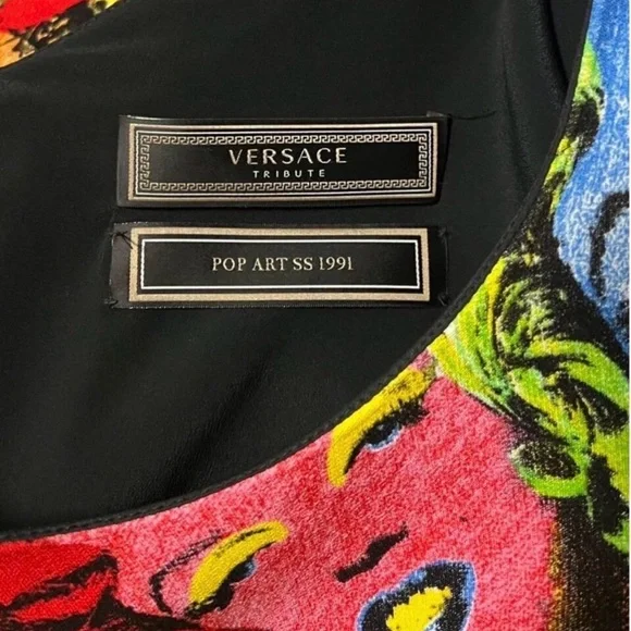 Versace Andy Warhol Pop Art Mini Dress Size 6 - Picture 5 of 6